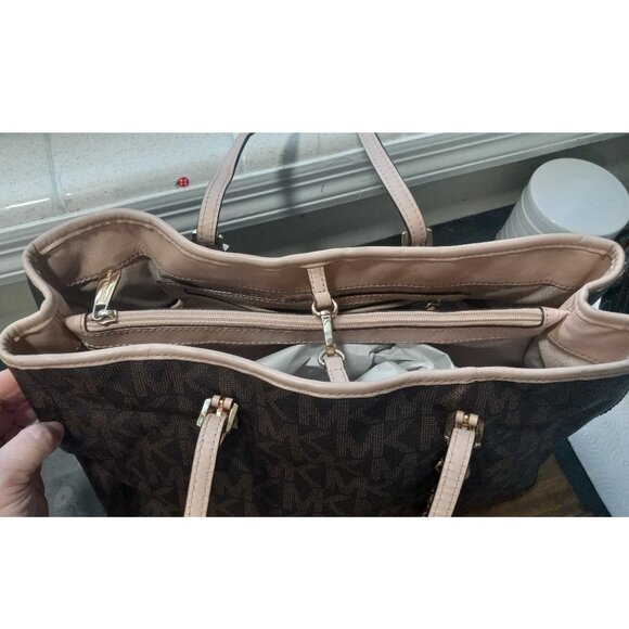 👉LAST CHANCE‼️ MICHAEL KORS Jet Set Travel Large Logo Tote Shoulder Bag - Picture 11 of 16